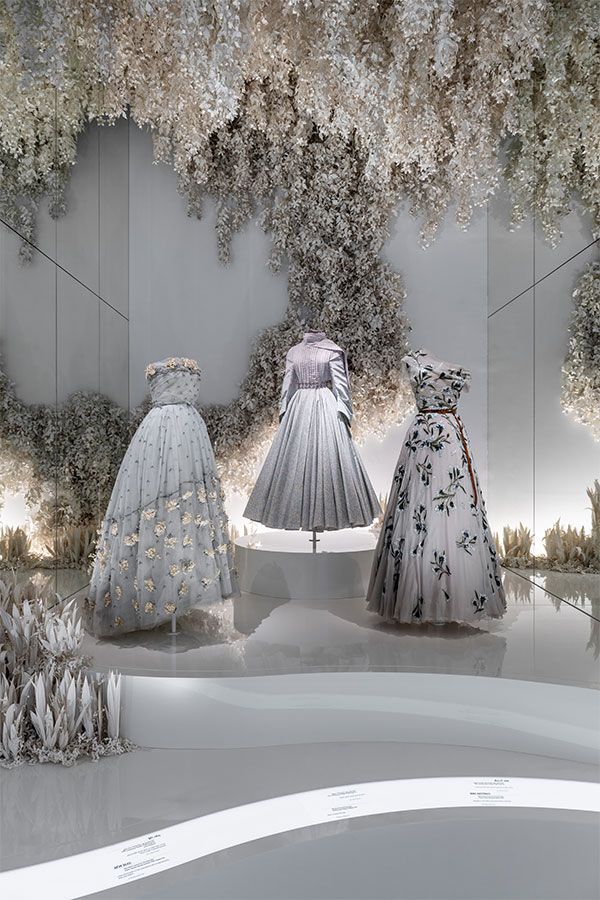 “Christian Dior: Designer of Dreams” exhibition, hosted at the Saudi National Museum, offers an immersive journey through 75 years of Dior’s haute couture heritage, celebrating the founder’s vision and the contributions of his successors.  Photographer: Cedric Ghossoub, Photo Courtesy of Dior