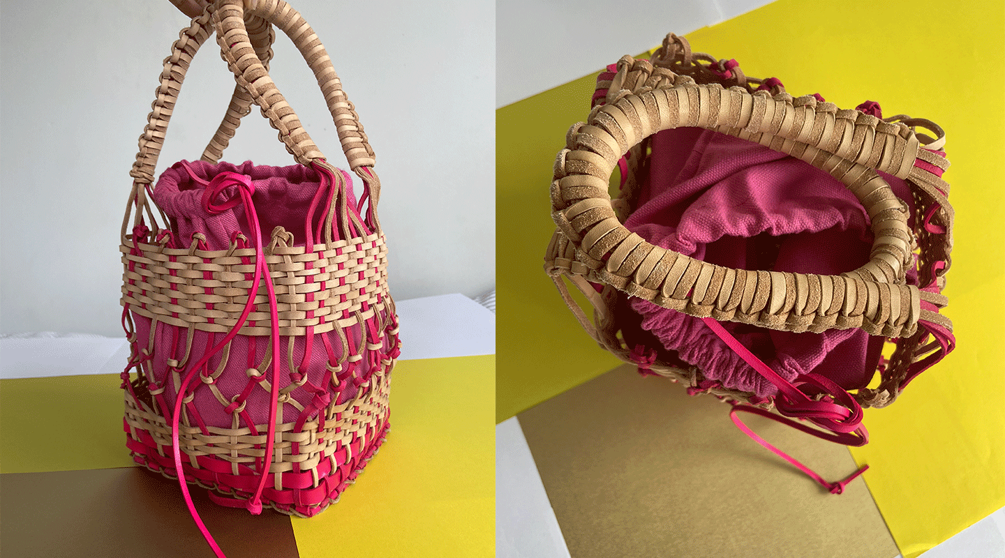 Alida Xavier's 'Knots & Weaves'—a masterfully crafted handheld basket bag