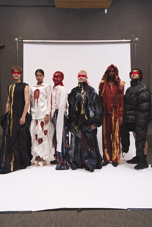 IM London student Iccha Manav Bajaj’s degree collection, Wounds of Humanity