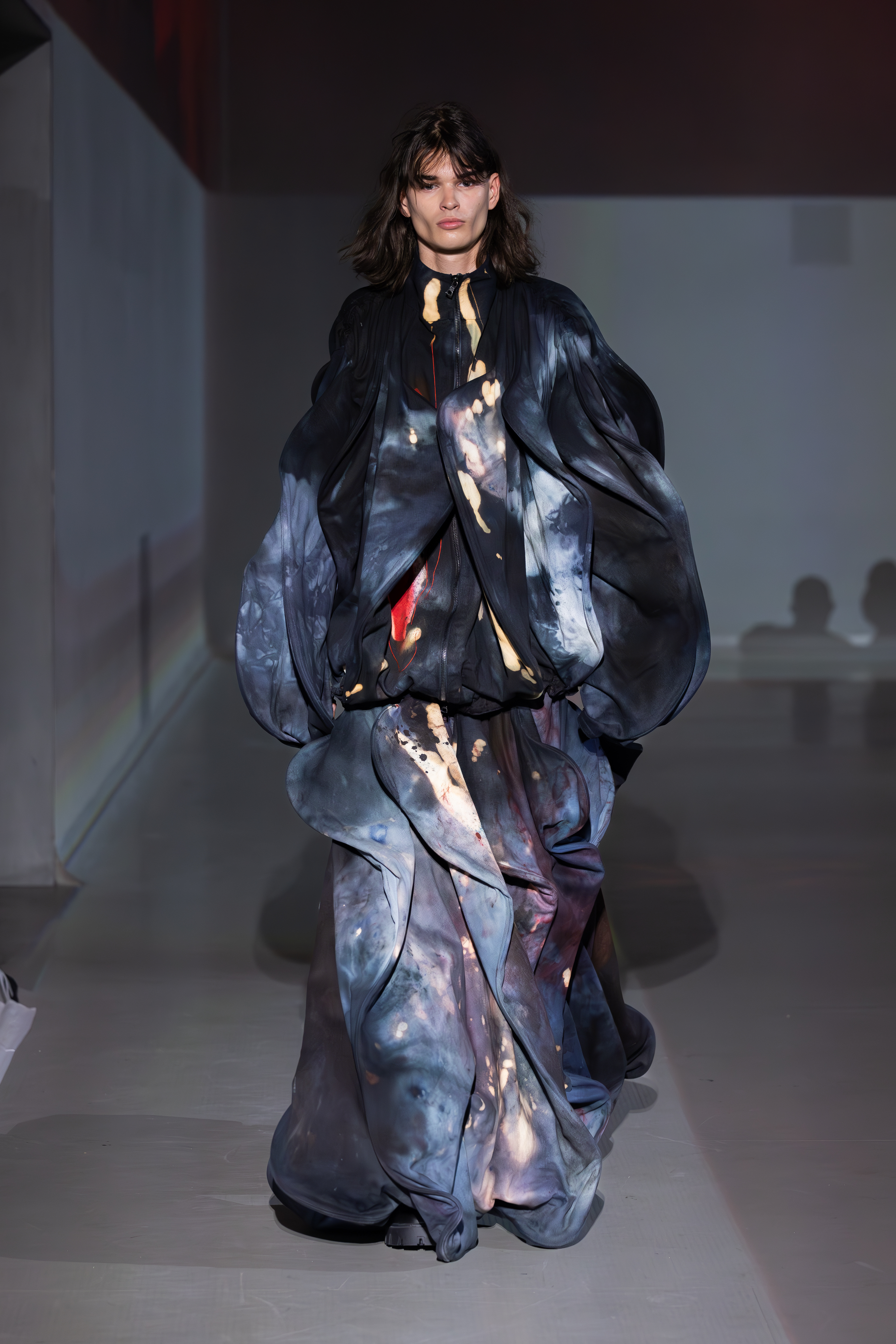 Iccha Manav Bajaj’s degree collection, Wounds of Humanity, which was showcased at the London Graduate Fashion Show 2024.