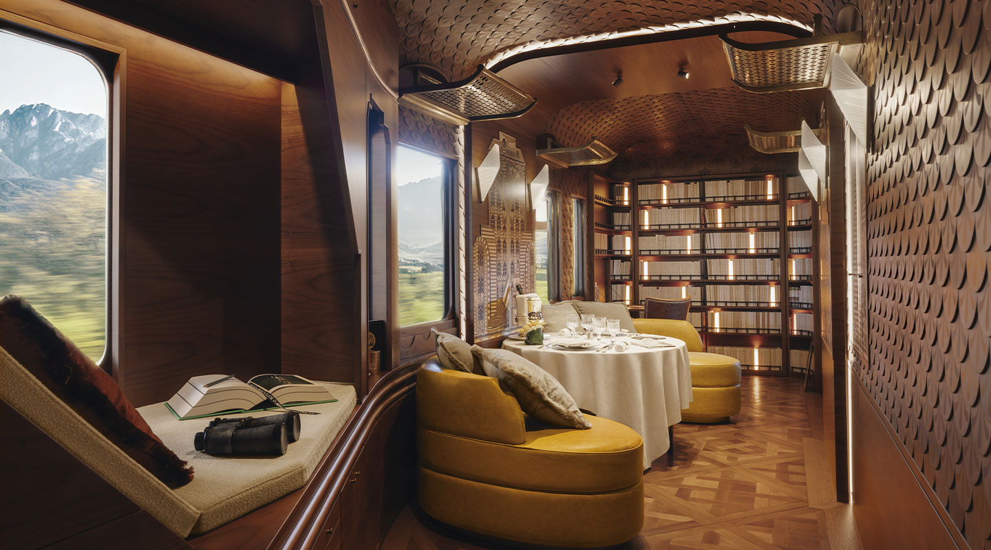 Starting in 2025, the Observatorie will become a luxurious suite carriage on the Venice Simplon-Orient-Express, offering travelers an unforgettable onboard experience. Photo courtesy of the Belmond Venice Simplon-Orient-Express