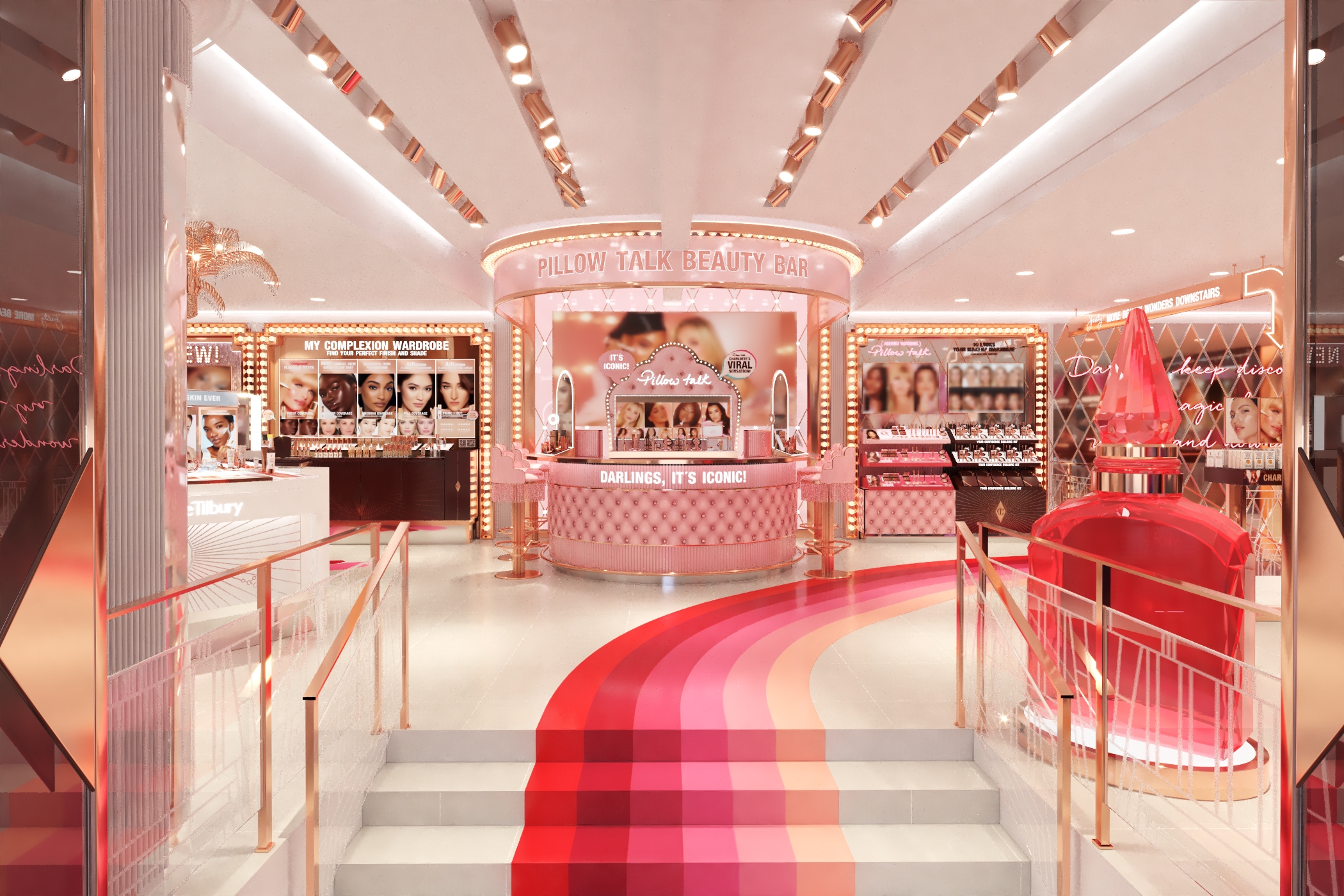 The new flagship store in the UK is a “playground for beauty and skincare lovers”. Courtesy of Charlotte Tilbury