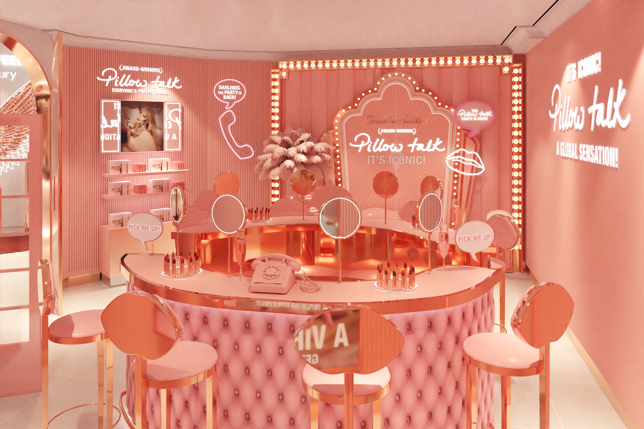 The new flagship store in the UK is a “playground for beauty and skincare lovers”. Courtesy of Charlotte Tilbury