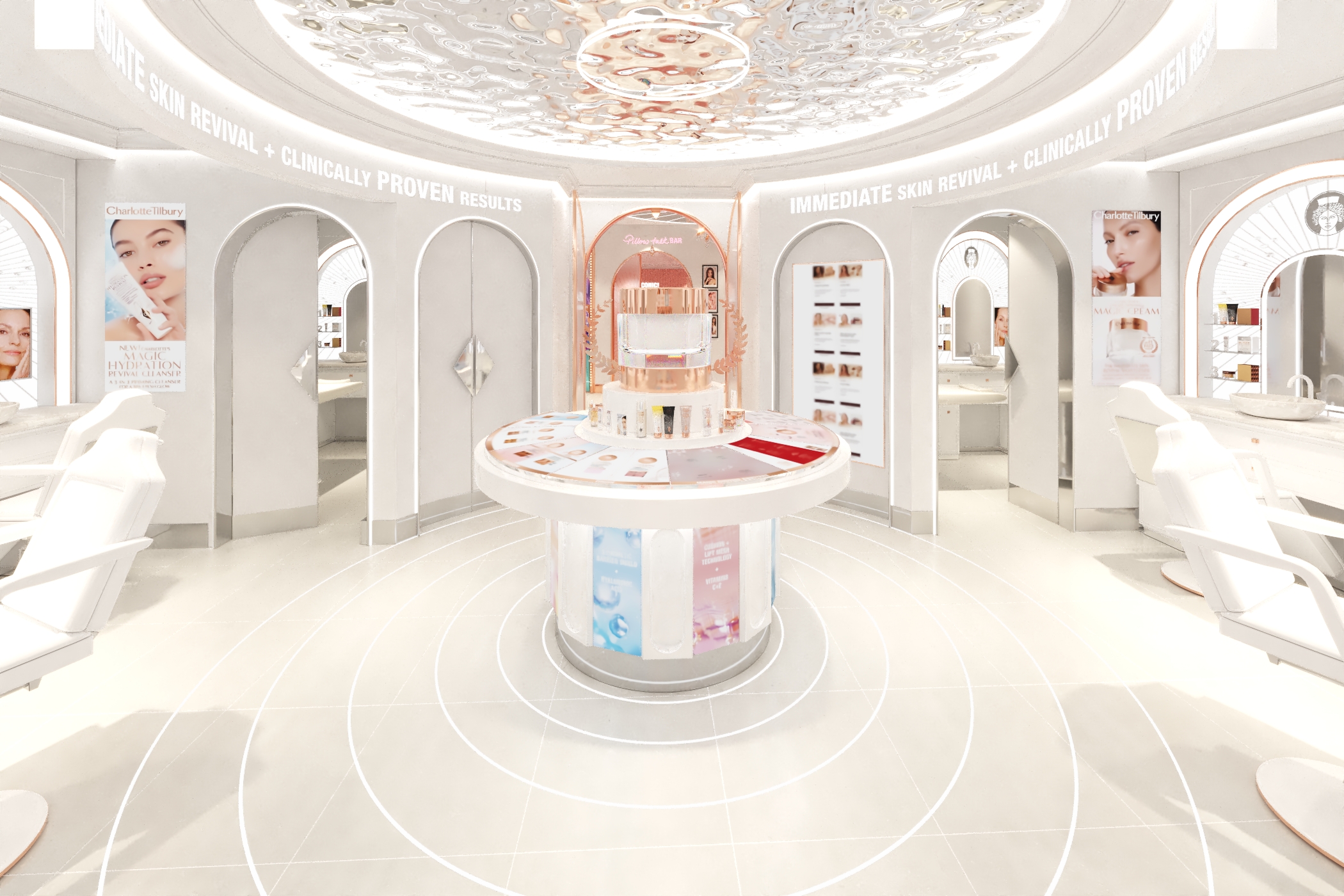 The new flagship store in the UK is a “playground for beauty and skincare lovers”. Courtesy of Charlotte Tilbury