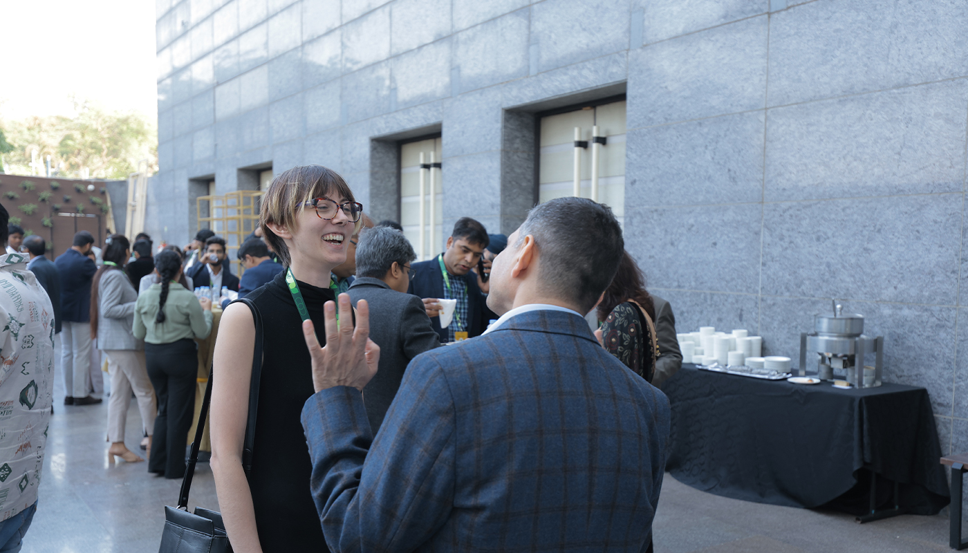 Lianne Trowbridge, Programme Leader of Fashion Design at Istituto Marangoni Mumbai during the SustainableNXT event.