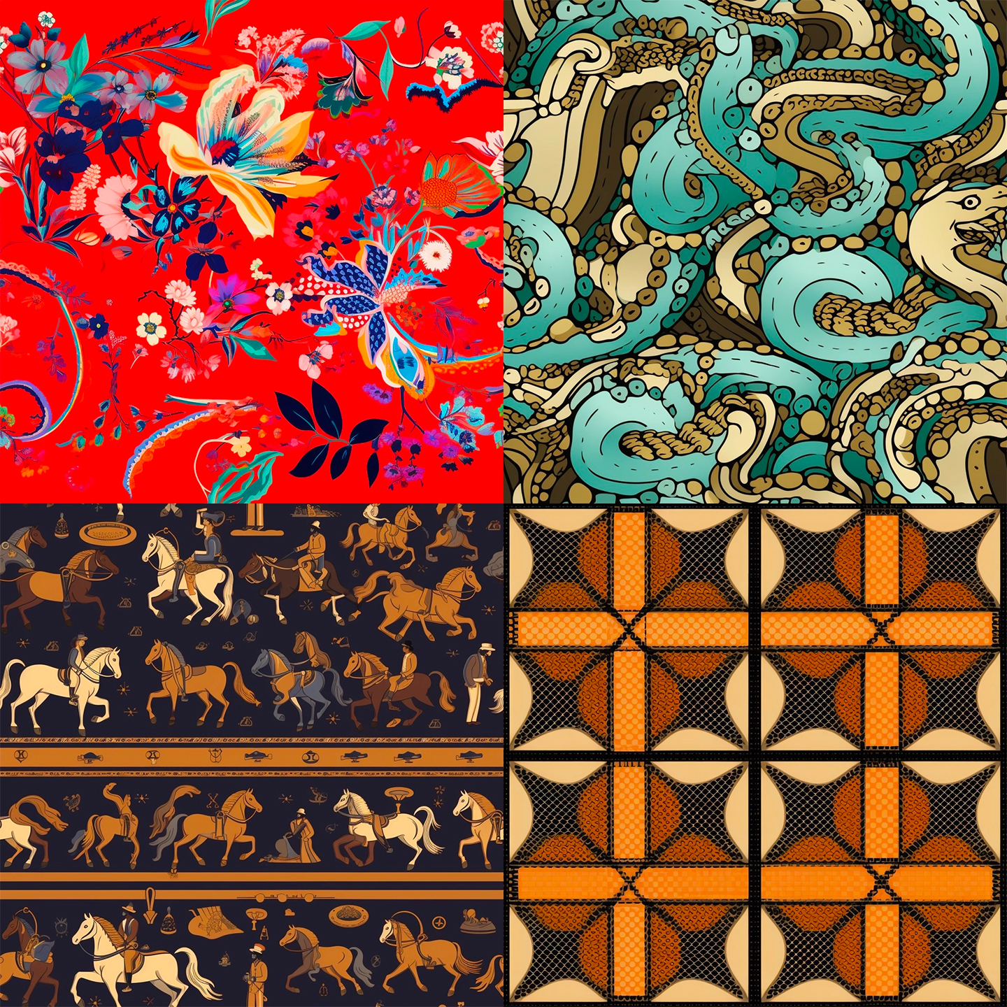 AI Art Generator: Louis Vuitton pattern