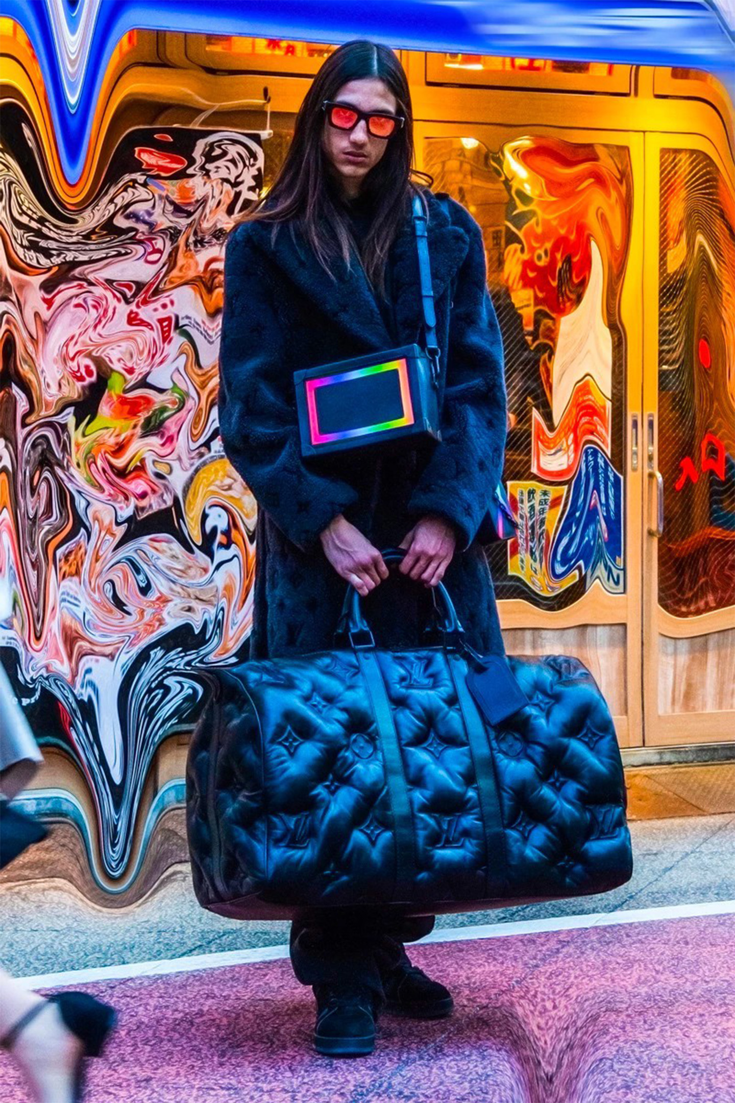 VirgilAbloh debuts for Louis Vuitton Painting by Caraian Mark
