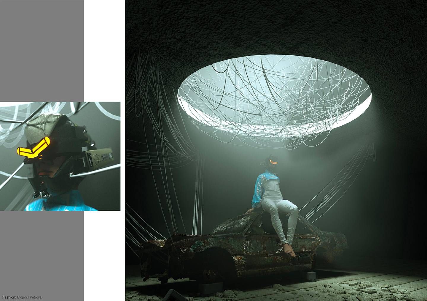 Utopia editorial by Natalia Shibaeva describes a digitalisation journey and how CGI (computer-generated imagery) can be used in fashion shoots